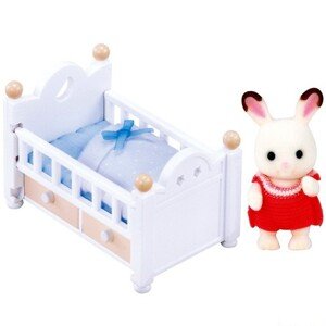 Sylvanian Families - Set, Miminko čokoládových králíčků s dětskou postýlkou