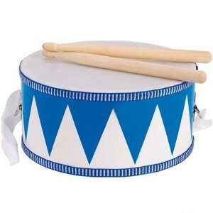 Hudba - Bubínek dřevěný, Modrý, 20cm (Goki) - Doporučujeme