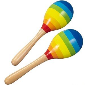 Hudba - Rumbakoule Maracas duhové, 2ks (Goki)