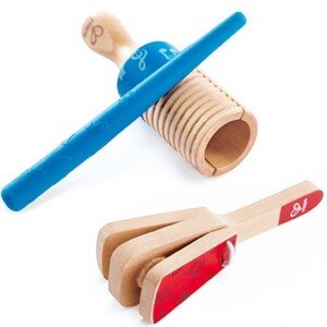 Hudba - Muzikální set, 2 perkusní nástroje (Hape) - Akce