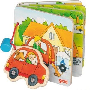 První knížka - Jedeme na dovolenou, 4 dřevěné listy (Goki) - Doprodej
