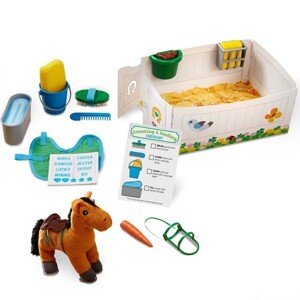 Hrací sada - Set péče o koně + plyšák (M&D)