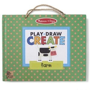 Kreativní sada - Mazací tabule s magnety, Farma (M&D)
