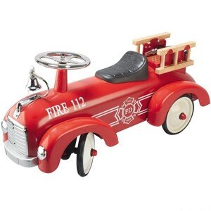 Odrážedlo kovové - Historické auto, požární (Goki)