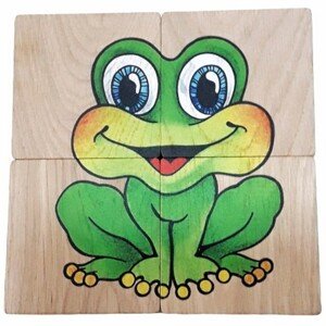 Puzzle pro nejmenší - Maxi, Žába a mrak, 4ks - Akce