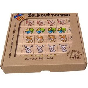 Domino - Masiv, Žolíkové domácí zvířata, 28ks - Akce