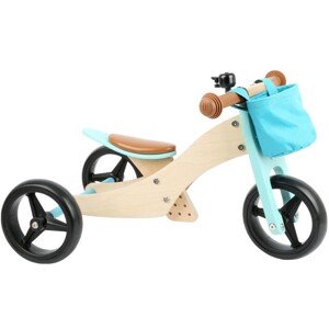 Odrážedlo - Bike-Trike 2v1 dřevěné tyrkysové (Small foot)