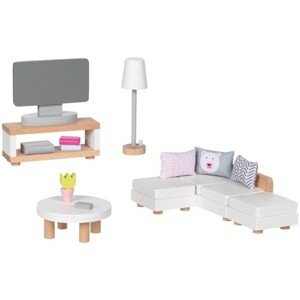 Nábytek pro panenky - Obývací pokoj moderní světlý (Goki) - Doporučujeme