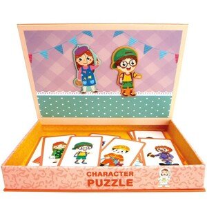 Puzzle magnetické - Kniha, Postavičky (Bino)