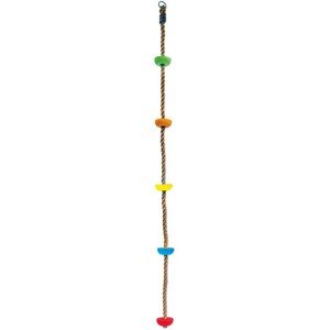Lezecké lano - Šplhací s úchyty barevné, 195cm (Bino)