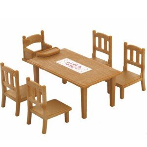 Sylvanian Families - Nábytek, Jídelní stůl se židlemi