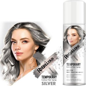 PaintGlow - Sprej na vlasy, Stříbrná barva dočasná 125ml