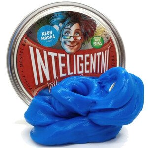 Inteligentní plastelína - svítící, Neon modrá