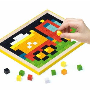 Mozaika - Pixely dřevěné, Auta 400 kostek (Cubika)