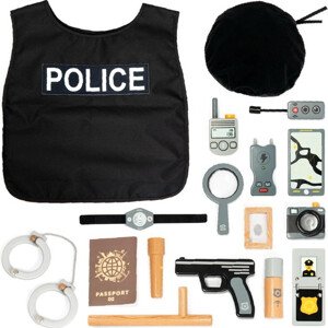 Hrací sada tématická - Policejní dřevěná (UMU)