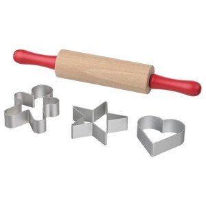 Nádobí dětské - Váleček dřevěný s vykrajovátky (Ikea)