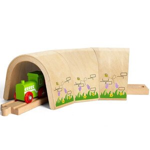 Vláčkodráha tunel - Zakřivený (Bigjigs)