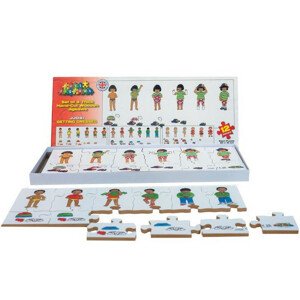 Puzzle výukové - Oblékání dřevěný set 4x12 dílů (Just Jiqsaws)