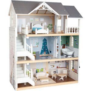 Domeček pro panenky - Městská vila s vybavením (Small foot)