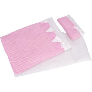 Povlečení pro panenky - Sada, Proužky růžové (Goki) - Novinky