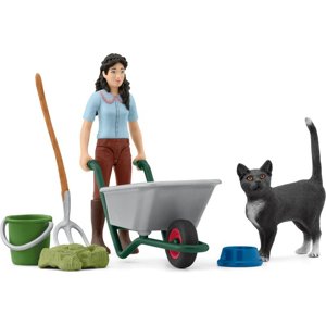 Schleich - Jezdecký klub, Hrací sada Kydání a ošetřování - Novinky
