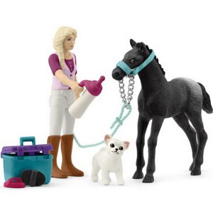 Schleich - Jezdecký klub, Hrací sada Péče o koně s hříbětem Appaloosa - Novinky