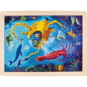 Puzzle na desce - 2v1 Záchrana oceánu, 48ks (Hape) - Novinky