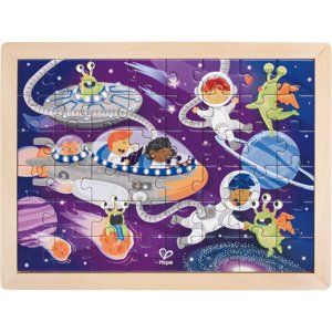 Puzzle na desce - 2v1 Vesmír, 48ks (Hape) - Novinky
