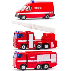 SIKU kovový model - Set 3ks, Hasičská auta česká verze - Novinky