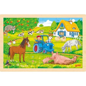 Puzzle na desce - Na statku, 24 dílků (Goki) - Novinky