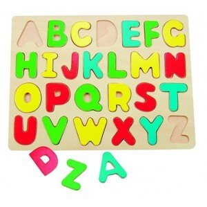 Puzzle výukové - Abeceda na desce, větší (Woody)