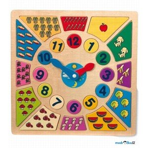 Puzzle výukové - Hodiny s počty (Small foot)