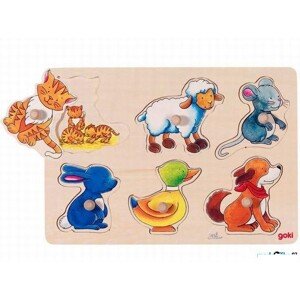 Puzzle odkrývací - Zvířátka, rodiče a děti (Goki) - Akce