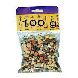 Navlékací perle - Mix perlí hnědo-přírodní 100g (Detoa)