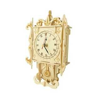 Woodcraft Dřevěné 3D puzzle hodiny kyvadlové