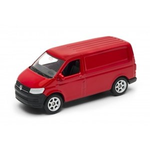 Welly Volkswagen Transporter T6 Van 1:34 červená