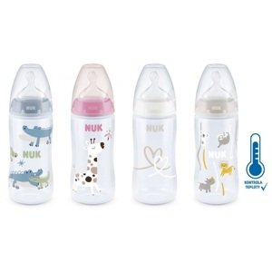 NUK FC+ láhev s kontrolou teploty 300 ml BOX - Flow Control savička 1 ks