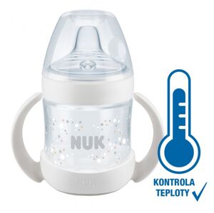 NUK Nature Sense lahvička na učení s kontrolou teploty (6-18m) 150 ml 1 ks bílá