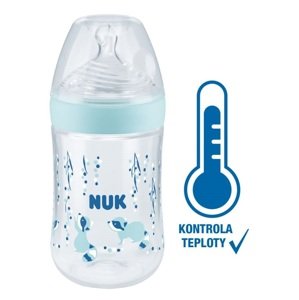 NUK Nature Sense láhev s kontrolou teploty 260ml 1 ks modrá