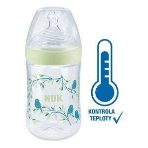 NUK Nature Sense láhev s kontrolou teploty 260ml 1 ks zelená
