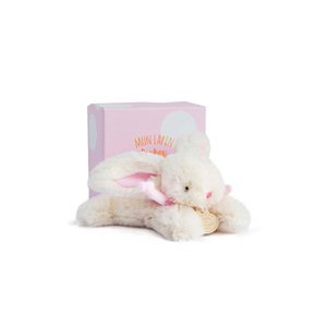 Doudou Dárková sada - Plyšový králíček růžový 16 cm