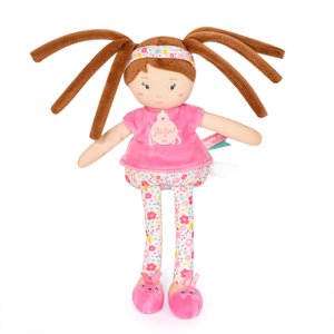 Doudou Jolijou Panenka LES PIPELLETTES 25 cm 1 ks růžová