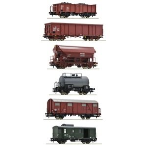Roco Sada 6 ks nákladních vagónů, DR - 76030