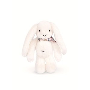 Doudou Plyšový králíček s šátkem bílý 35 cm