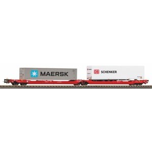 Piko Kontejnerový vagón T3000e s 1 návěsem PNO a 1 40' kontejnerem Maersk - 24619