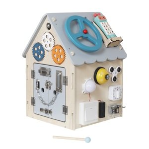 2Kids Toys Activity board Domeček šedý