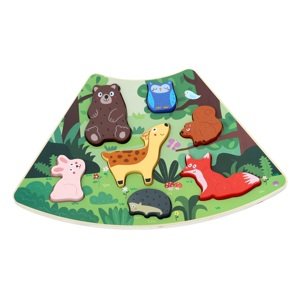 2Kids Toys Dřevěné puzzle Lesní zvířátka propojitelné
