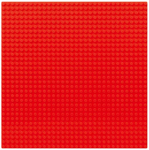 Základní univerzální desky 40 x 40 cm (50 x 50 nopů) Barva Červená MK-505005