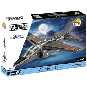 Francouzský lehký bitevní letoun Dassault Alpha JET COBI 5842 - Armed Forces 1:48