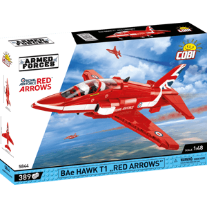 Britský pokročilý cvičný letoun BAE Hawk T1 RED ARROWS COBI 5844 - Armed Forces 1:48